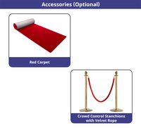 10 ft x 8 ft Step and Repeat Adjustable Banner Stands