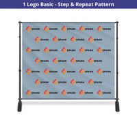 10 ft x 8 ft Step and Repeat Adjustable Banner Stands