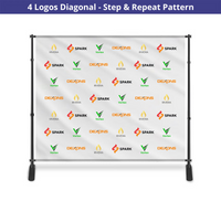 10 ft x 8 ft Step and Repeat Adjustable Banner Stands