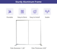 Straight Pillow Case Tension Fabric Backdrop