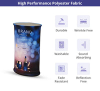 Fabric Pop Up Booth Oval