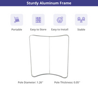 Curved Pillow Case Tension Fabric Backdrop