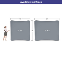Curved Pillow Case Tension Fabric Backdrop